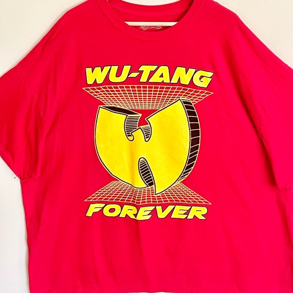 Wu-Tang Clan Forever Graphic Red Yellow Plus Size T Shirt Adult size 4XL - Picture 3 of 11